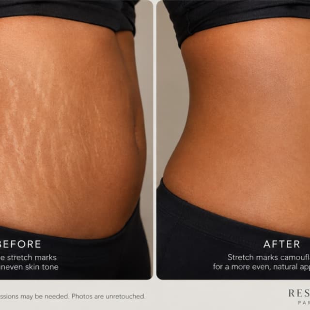 Waist Stretch Mark Camouflage at Restored Hue Paramedical Studio in Atlanta, GA