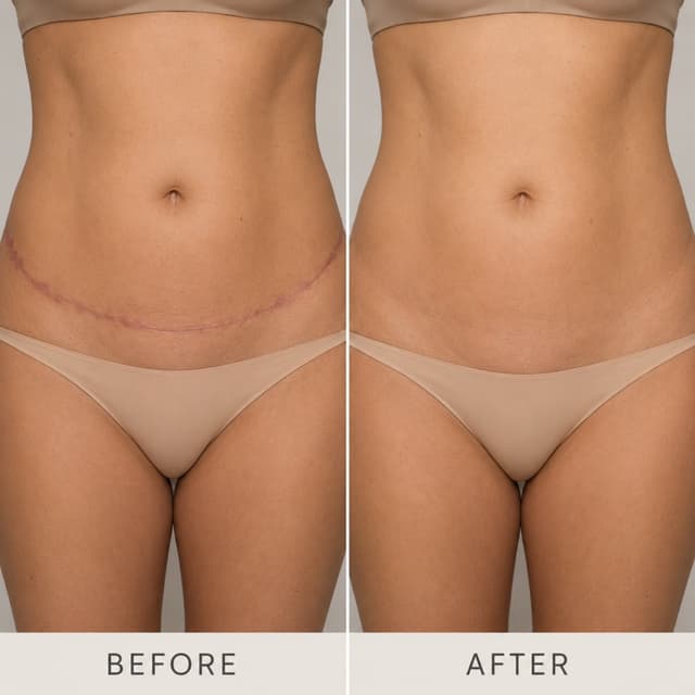 Tummy Tuck 360 Scar Camouflage at Restored Hue Paramedical Studio in Atlanta, GA