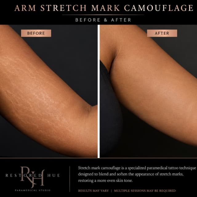 Arm Stretch Mark Camouflage at Restored Hue Paramedical Studio in Atlanta, GA